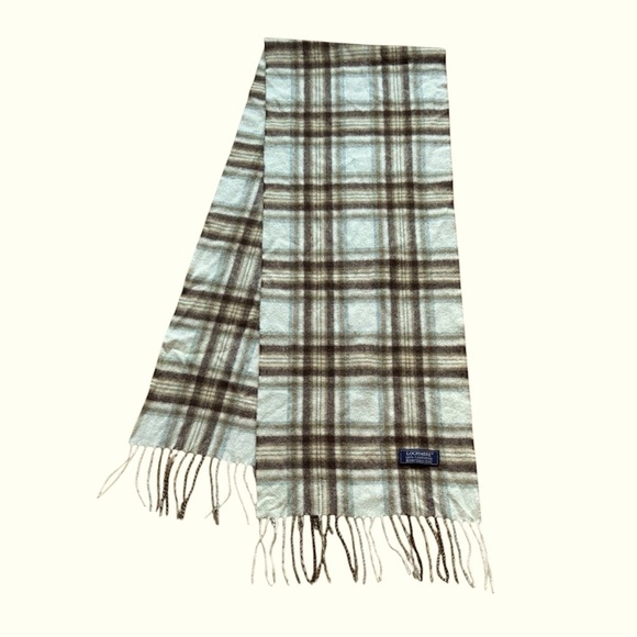 LOCHMERE 100% Cashmere Plaid Scarf - Picture 3 of 6